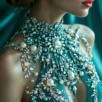 Top 40 High Neck Blouse Designs for Embroidery Work, Free Download 32 High Neck Blouse Designs