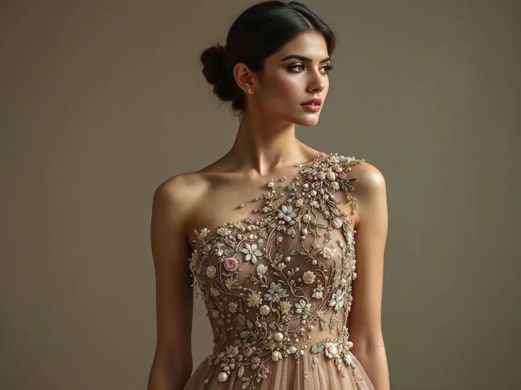 Top 30 Embroidery One Shoulder Dresses - Free Images to Download 23 One Shoulder Dresses