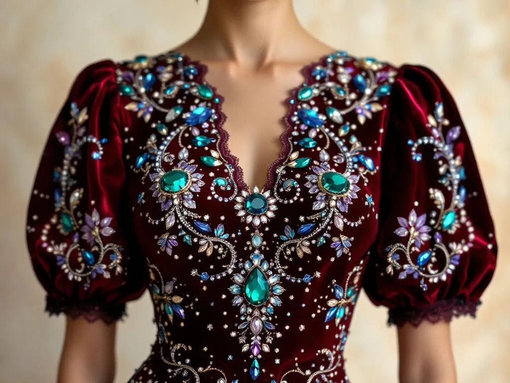 Top 20 Embroidery Blouse Designs with Stone Work: Free Images Download 3 embroidery blouse designs
