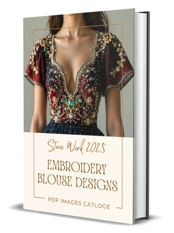 embroidery blouse designs stone work