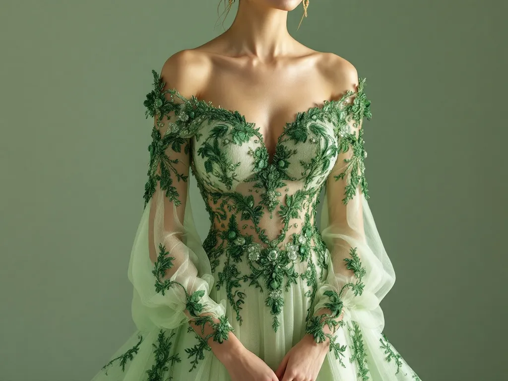 Top 40 Latest Bridal Blouse Designs for Embroidery Work - Free Download 31 green design 30