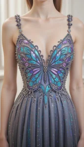 Free Butterfly Embroidery Design 3