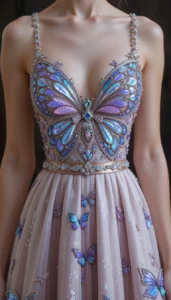 Free Butterfly Embroidery Design 6