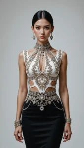 Sleeveless Blouse Design 10