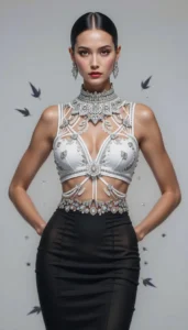 Sleeveless Blouse Design 103