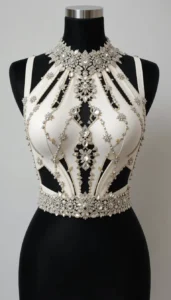 Sleeveless Blouse Design 122