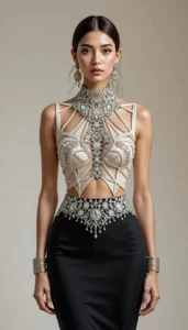 Sleeveless Blouse Design 123