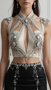 Sleeveless Blouse Design 124