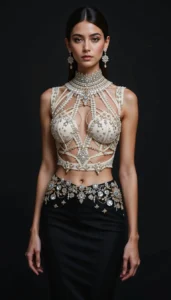 Sleeveless Blouse Design 127