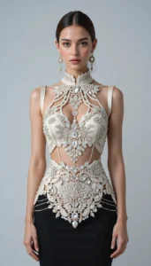 Sleeveless Blouse Design 128