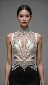 Sleeveless Blouse Design 136