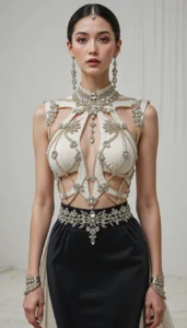 Sleeveless Blouse Design 148