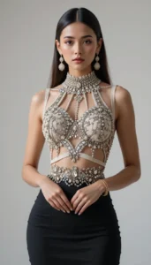 Sleeveless Blouse Design 156