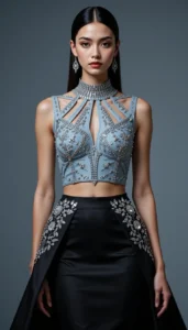 Sleeveless Blouse Design 20