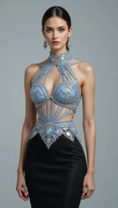 Sleeveless Blouse Design 21