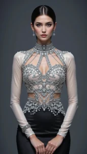 Sleeveless Blouse Design 35