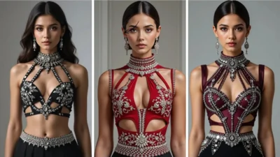 Sleeveless Blouse Design