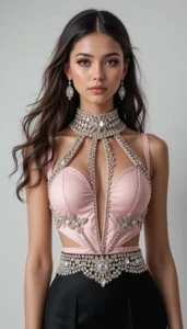 Sleeveless Blouse Design 64