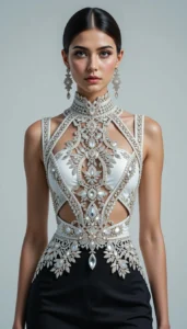 Sleeveless Blouse Design 7