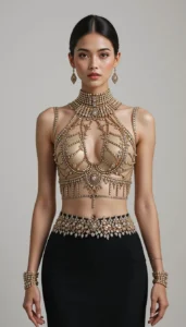 Sleeveless Blouse Design 70