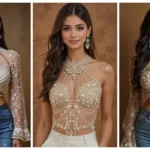 White Pearl Blouse Designs