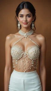 White Pearl Blouse Designs 37