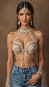 White Pearl Blouse Designs 40