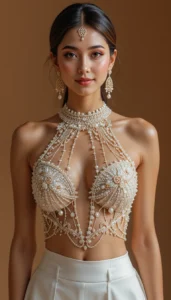 White Pearl Blouse Designs 49