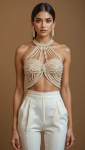 White Pearl Blouse Designs 83