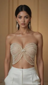 White Pearl Blouse Designs 84