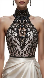 halter neck blouse images of ai 166