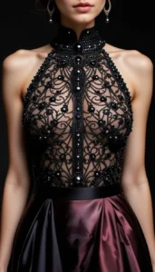 halter neck blouse images of ai 236