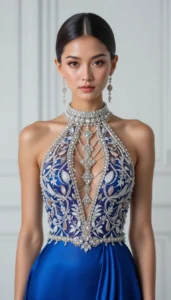 halter neck blouse images of ai 284