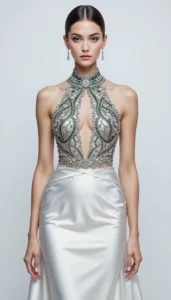 halter neck blouse images of ai 32