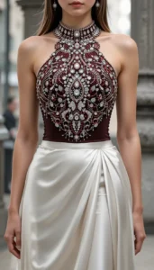 halter neck blouse images of ai 75