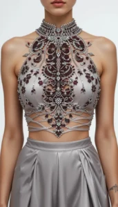 halter neck blouse images of ai 88