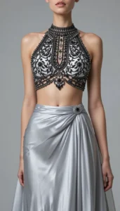 halter neck blouse images of ai 92