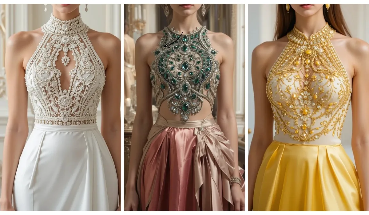 halter neck blouse images of ai