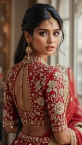 red blouse design 80