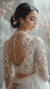 Latest White Blouse Designs 104