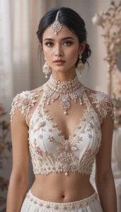 Latest White Blouse Designs 110