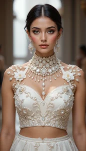 Latest White Blouse Designs 111