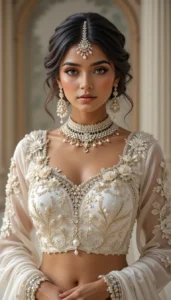 Latest White Blouse Designs 16