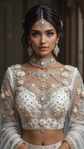 Latest White Blouse Designs 19