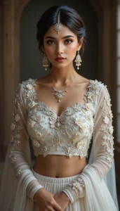 Latest White Blouse Designs 20