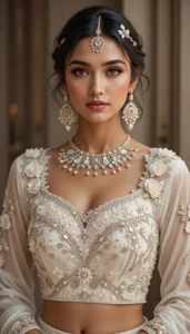 Latest White Blouse Designs 24