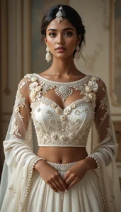 Latest White Blouse Designs 29