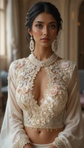 Latest White Blouse Designs 3