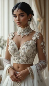 Latest White Blouse Designs 33