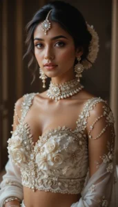 Latest White Blouse Designs 35